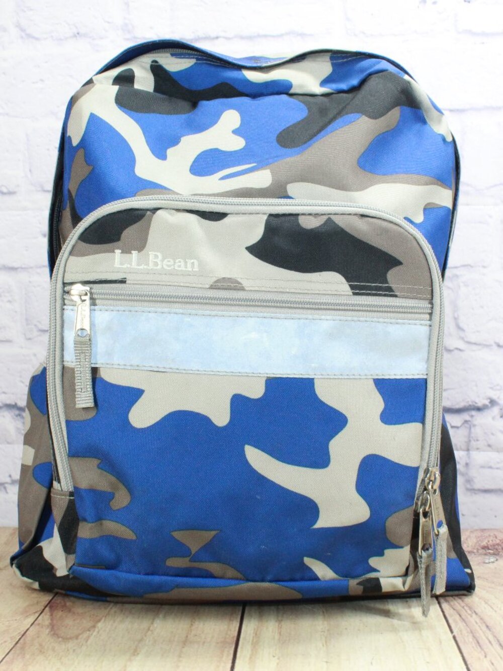 LL Bean Original Book Pack 24L Pink School Summer Camp Backpack Camo Print